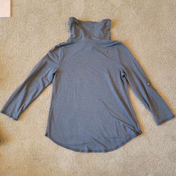 Soft Surroundings Kassidy Cowl Neck Roll Tab Pullover - Picture 4 of 9